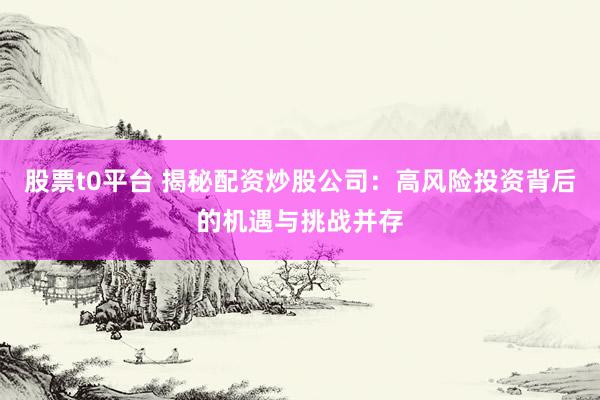 股票t0平台 揭秘配资炒股公司：高风险投资背后的机遇与挑战并存