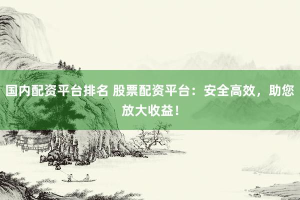 国内配资平台排名 股票配资平台：安全高效，助您放大收益！