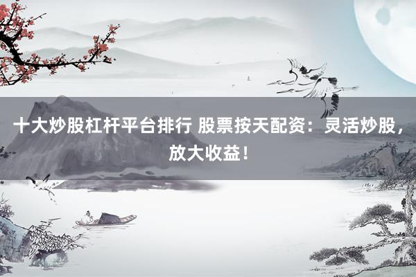 十大炒股杠杆平台排行 股票按天配资：灵活炒股，放大收益！